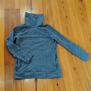 Lululemon dark grey turtleneck sweater with pocket